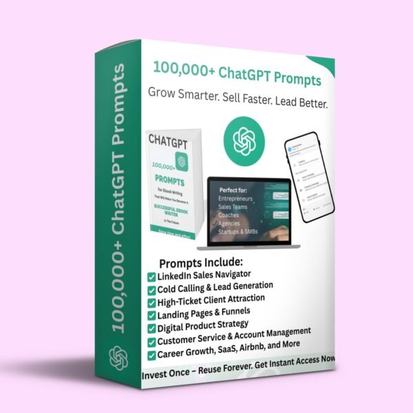 100,000+ Cha.tGPT Prompts Bundle – Business & Marketing