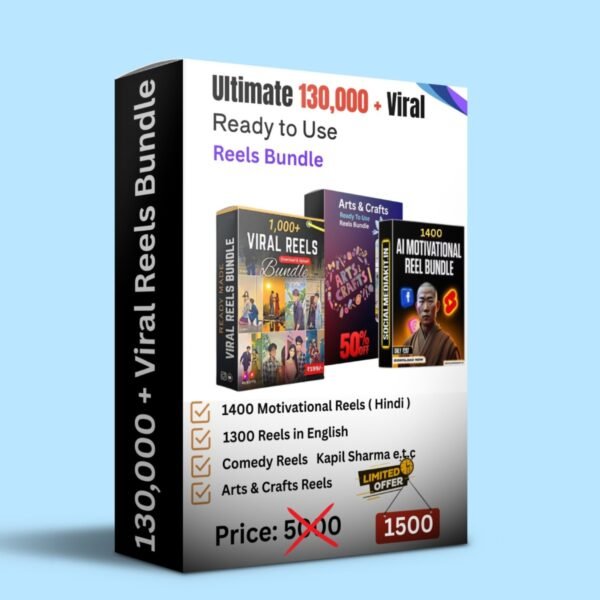 130,000+ Viral Reels Bundle – The Ultimate Content Power Pack